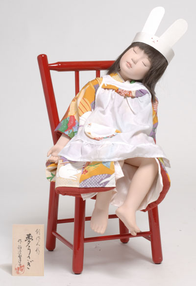 創作人形：夢うさぎ：稲邊智津子作｜人形の伏見屋
